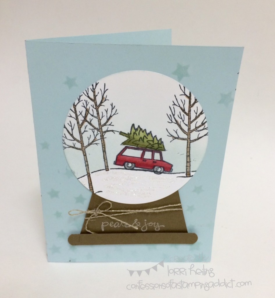 Snow Globe Card Confessions of a Stamping Addict