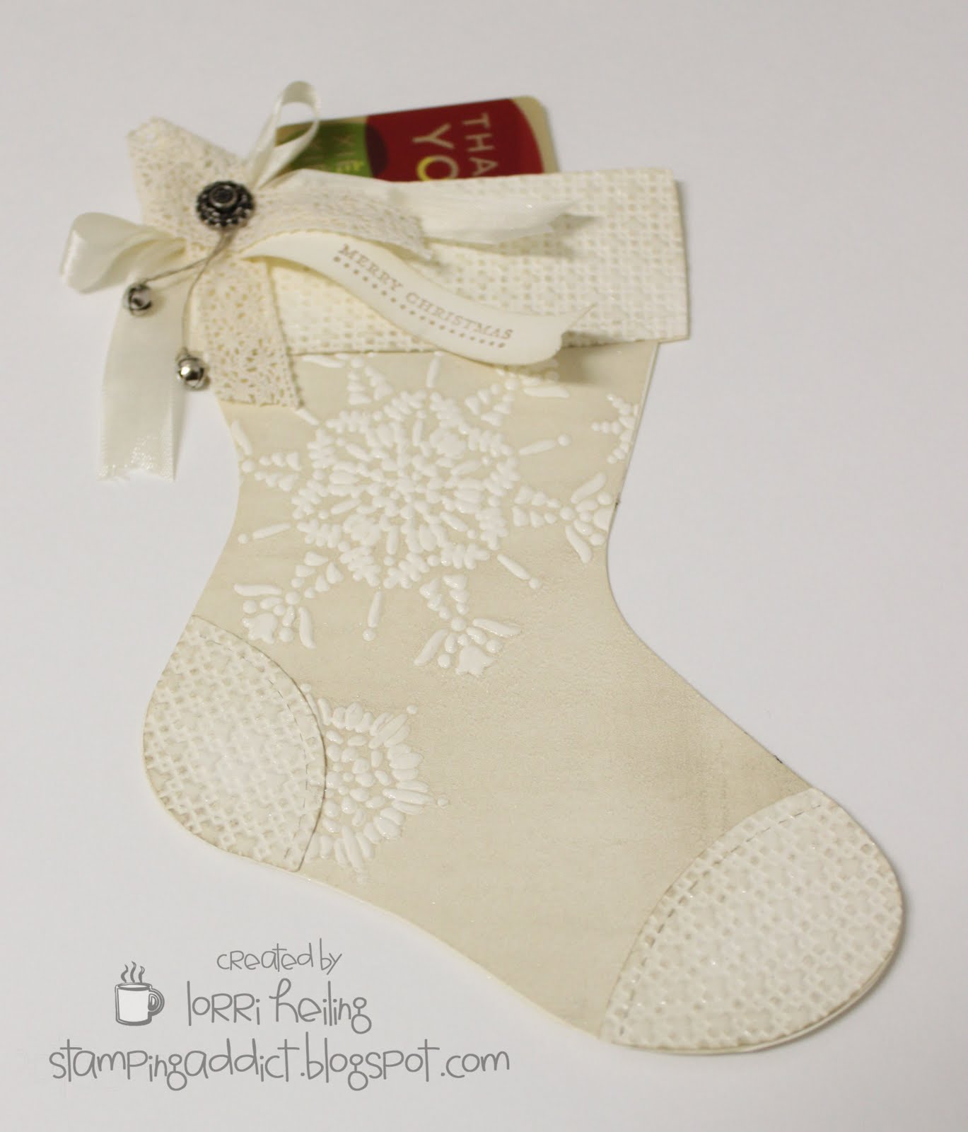 Christmas Stocking Gift Card Holder Confessions of a Stamping Addict